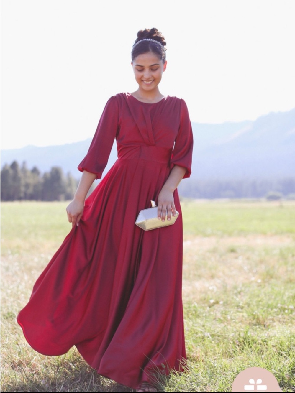 Dainty Jewells Red Essence of Elegance Maxi Dress